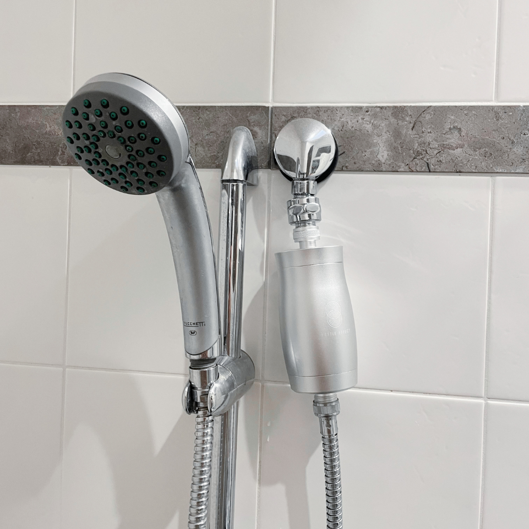 Shower Filter + Adapter - Silver